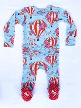 Load image into Gallery viewer, Cappadocia (Hot Air Balloon) Zippered Ruffled One Piece Footie
