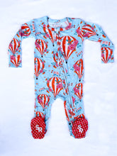 Load image into Gallery viewer, Cappadocia (Hot Air Balloon) Zippered Ruffled One Piece Footie

