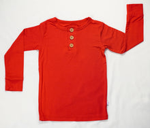Load image into Gallery viewer, True Red Henley Pajamas
